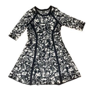 Taylor Women's Black and Cream Dress